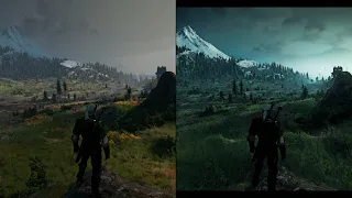 4K The Witcher 3 Next-Gen Raytracing vs 1.32 Modded | PLMU7 + UHG Reshade 2023 | Graphics Comparison