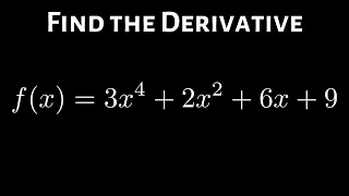 Differentiating a Polynomial using the Power Rule