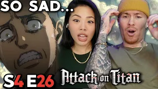 THIS SHOW IS NOTHING BUT PAIN NOW | Attack on Titan Reaction S4 Ep 26