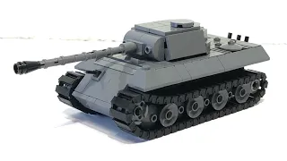 LEGO WW2 Tank Tutorial | German Panther Tank Speed Build | Minifigure scaled model (1:45)