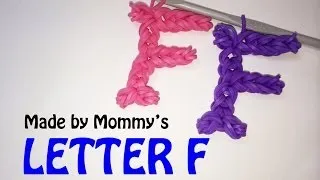 Rainbow Loom Letter F Charm Using Just the Hook