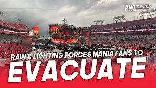Fans Forced To Evacuate as Rain & Lightning Hit The Area At WrestleMania