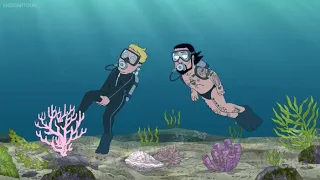 Family Guy Scuba Diving With Dave Navarro
