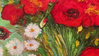 Red Poppies and Daisies Van Gogh oil painting reproduction