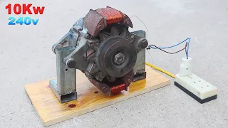 How to generate infinite energy self operated with a car alternator and magnet 💡💡💡