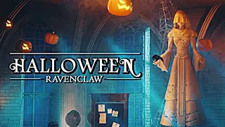 Halloween at Hogwarts 🎃 Ravenclaw House Edition ◈ Thunderstorm Ambience + Fireplace & Soft Music
