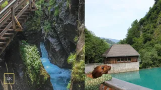 【4K】🇦🇹 Sigmund Thun Klamm Kaprun | Klammsee | Best of Austria | Waterfall | ASMR-with Subtitles