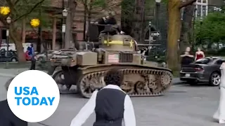 WWII tank takes student to prom, Darth Vader plays flaming bagpipe | USA TODAY