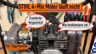 STIHL 4 Mix Motor läuft nicht. Wie funktioniert dieser Motor? #stihl #sägendoktor #reparatur