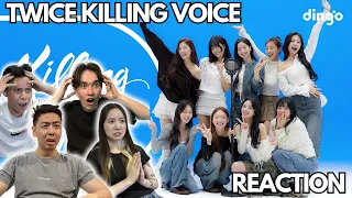 OUR FIRST TIME EVER WATCHING TWICE!! | KILLING VOICE REACTION!!