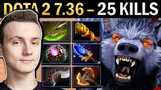 Ursa Gameplay Miracle with 25 Kills and Octarine - Dota 7.36