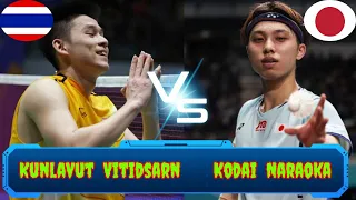 Badminton Kunlavut Vitidsarn (THA) vs (JPN) Kodai Naraoka Bwf World Championship