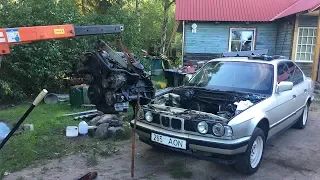 1990 BMW E34 525TDS - Startup After Engine Replacement