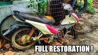 FULL RESTORATION • Old Rusty Motorcycle From The Junk Abandoned - TimeLapse