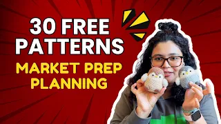 30 Free Amigurumi Crochet Patterns You Can Make Today! + Market Prep Planning with me!