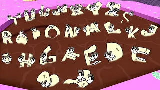 DESTROY ALL 3D ALPHABET LORE FAMILY in CHOCOLATE POOL - Garry's Mod