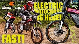 Testing the Caofen F80 Off-Road Electric Dirt Bike on a Motocross Track!