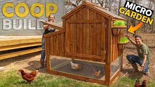 Backyard Chicken Coop Build | How To | DIY | MICRO GARDEN