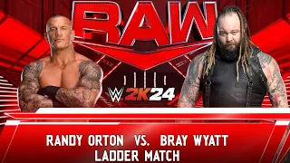 WWE 2K24 - Randy Orton Gives RKO to Bray Wyatt From The Ladder