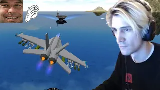 xQc Plays SimplePlanes (with chat)