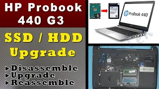 Hp ProBook  440 G3 SSD / HDD Upgrade - STEP By STEP
