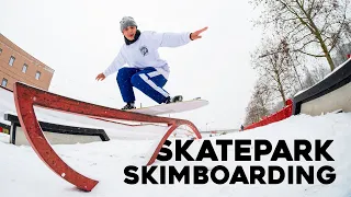 SNOW SKIMBOARDING w/ Adrien Raza & Friends