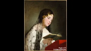 Woman reading.y Friedrich Von Amerlig.Austrian Hungarian painter (1803-1887)