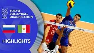 RUSSIA vs. MEXICO - Highlights Men | Volleyball Olympic Qualification 2019