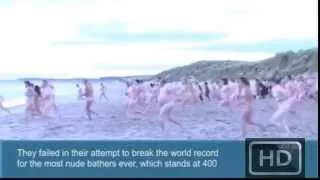 Nude bathers attempt skinny-dipping world record in Northumberland