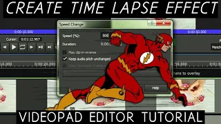 VideoPad Video Editor Tutorial: How to Create Time Lapse Effect / Speed Up a Video