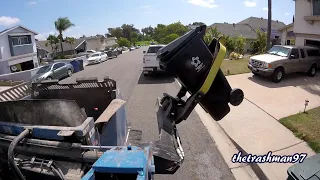 GoPro "The Curotto-Can" Driver POV Heavy Trash Collection