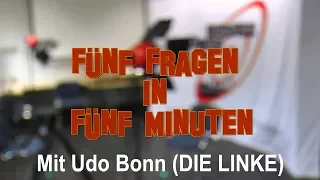 Fünf Fragen in fünf Minuten an Udo Bonn (DIE LINKE) — Düsseldorfer Bundestagskandidaten im Check