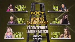 NXT Women's Championship #1 Contenders Ladder Match On NXT 4/8/2020