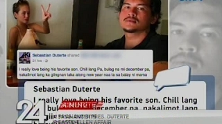 Baste Duterte, sumagot na sa amang si Pres. Duterte na nagkomento tungkol sa Baste-Ellen affair