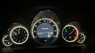 Mb E350 CDI stage 1 | Acceleration 0-200kmh