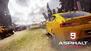 Asphalt 9: Legends - Camaro, управление Touch Drive, дождь, ультра графика