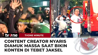 Bikin Konten Halau Pengendara yang Lawan Arah, Content Creator Nyaris Diamuk Massa | tvOne Minute