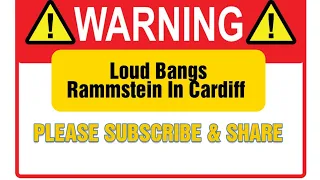 Rammstein @Cardiff Opener Warning Loud Bangs. please Subscribe, Like and Share for more Videos