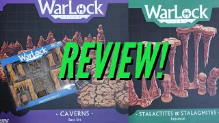 Warlock Tiles Caverns Stalactites and StalagMites Dripstone Bridges Expansion Review/ Wizkids