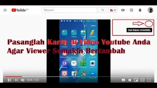 Cara Memasang Kartu Di Youtube