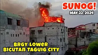 Sunog sa Purok 6A Brgy Lower Bicutan Taguig City. May 22, 2024