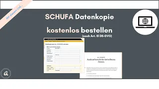 Kostenlose SCHUFA Auskunft mit der Datenkopie: Selbstauskunft Schritt für Schritt, inkl. Link