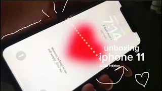 iphone 11 unboxing 2023 (red) 💋❤️ aesthetic unboxing + set up, accessories & more! ✧.*