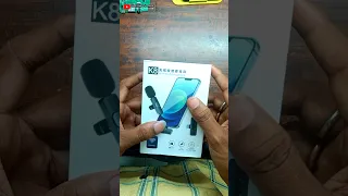 k8 wireless microphone unboxing #unboxing #shorts