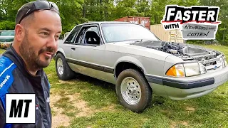 Supercharged '91 Mustang vs. Lyle Barnett's “Beer Money” Mustang! | Faster with Newbern & Cotten