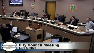 Regular City Council Meeting - 4/5/2022