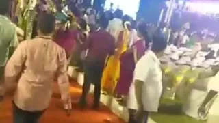 Vijay mass entry in ADMK marriage function