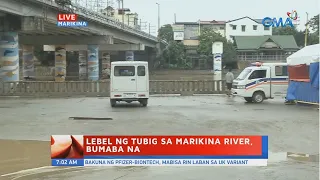 Lebel ng tubig sa Marikina River, bumaba na | UB