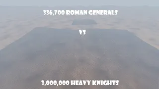 3,000,000 Heavy Knights vs 336,700 Roman Generals | Ultimate Epic Battle Simulator 2