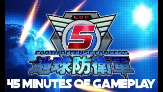 Earth Defense Force 5 | 45 Minutes Of Gameplay | No Commentary | PS4 PRO